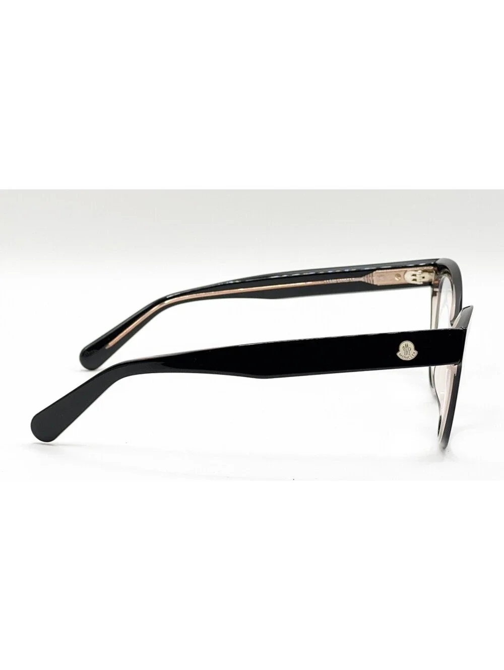 Moncler ML 5142 003 Black Cat Eye Authentic Eyeglass Frames 53-17-140